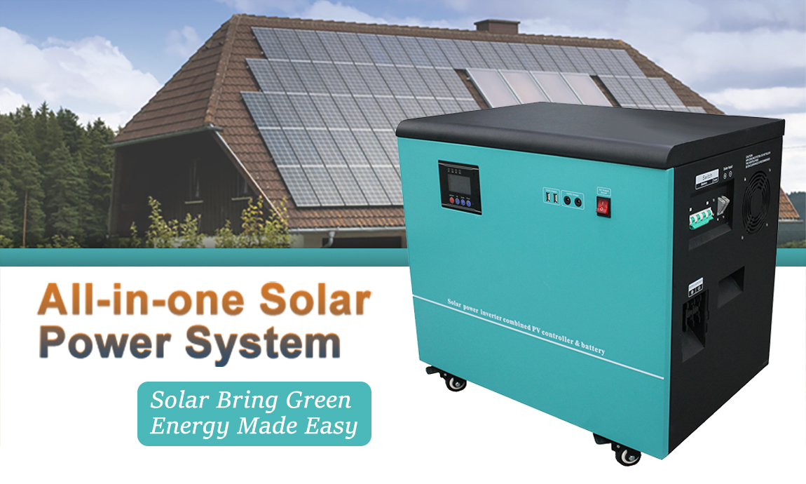 3000w 220v with Solar Panels in One Solar Power System for Emergency