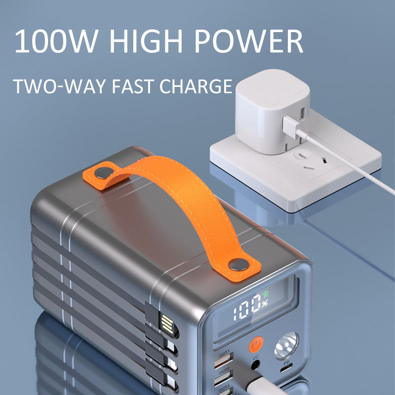 Wholesale 60000mah 100w Portable Power Station 110v/220v Ac Portable Engergy System With Usb 220v Power Bank Power Banks 
