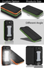 Solar Charging 12000mah Power Bank With Camping Light And Compass