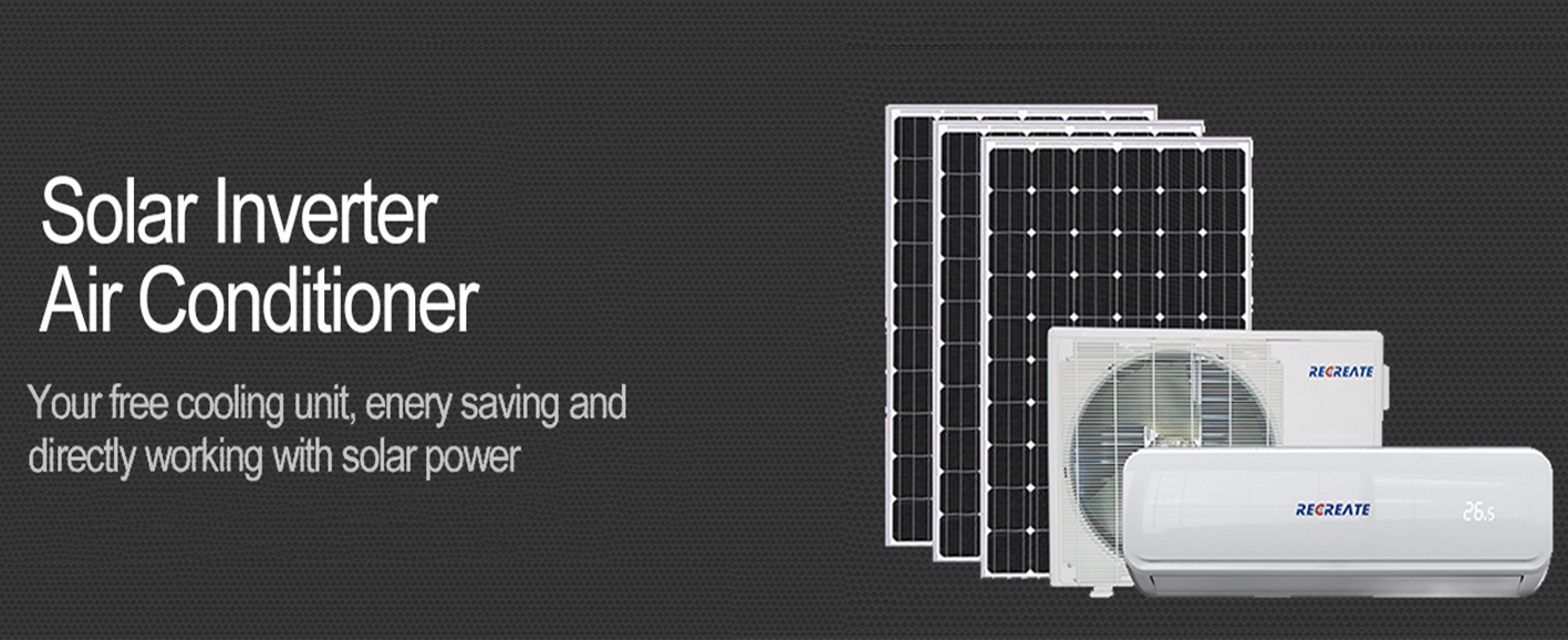 24000 Btu/2 Ton/3 Hp Plug And Play Solar Air Conditioner for Tiny Home