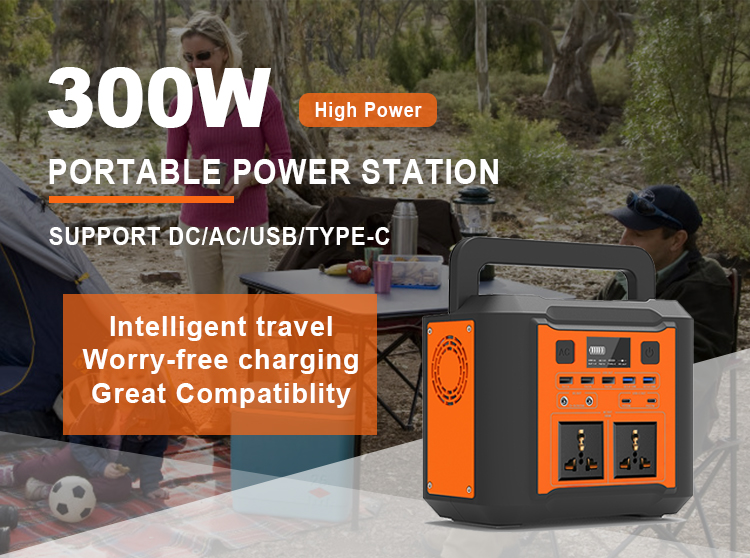 300w 220v Rechargeable Portable Backup Station for Car Trips