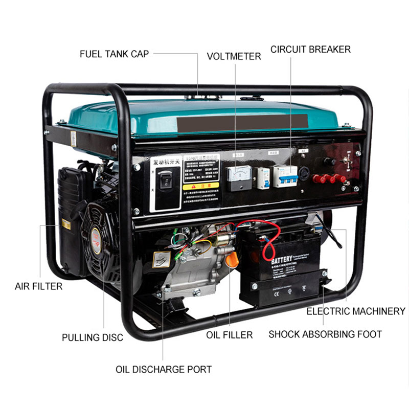 Universal Inverter 220v Portable Silent Inverter Gasoline Generator Small Home Generator 