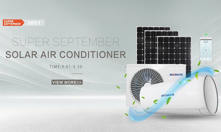 18000 Btu/1.5 Ton/2 Hp Mini Split Solar Air Conditioner for Cars
