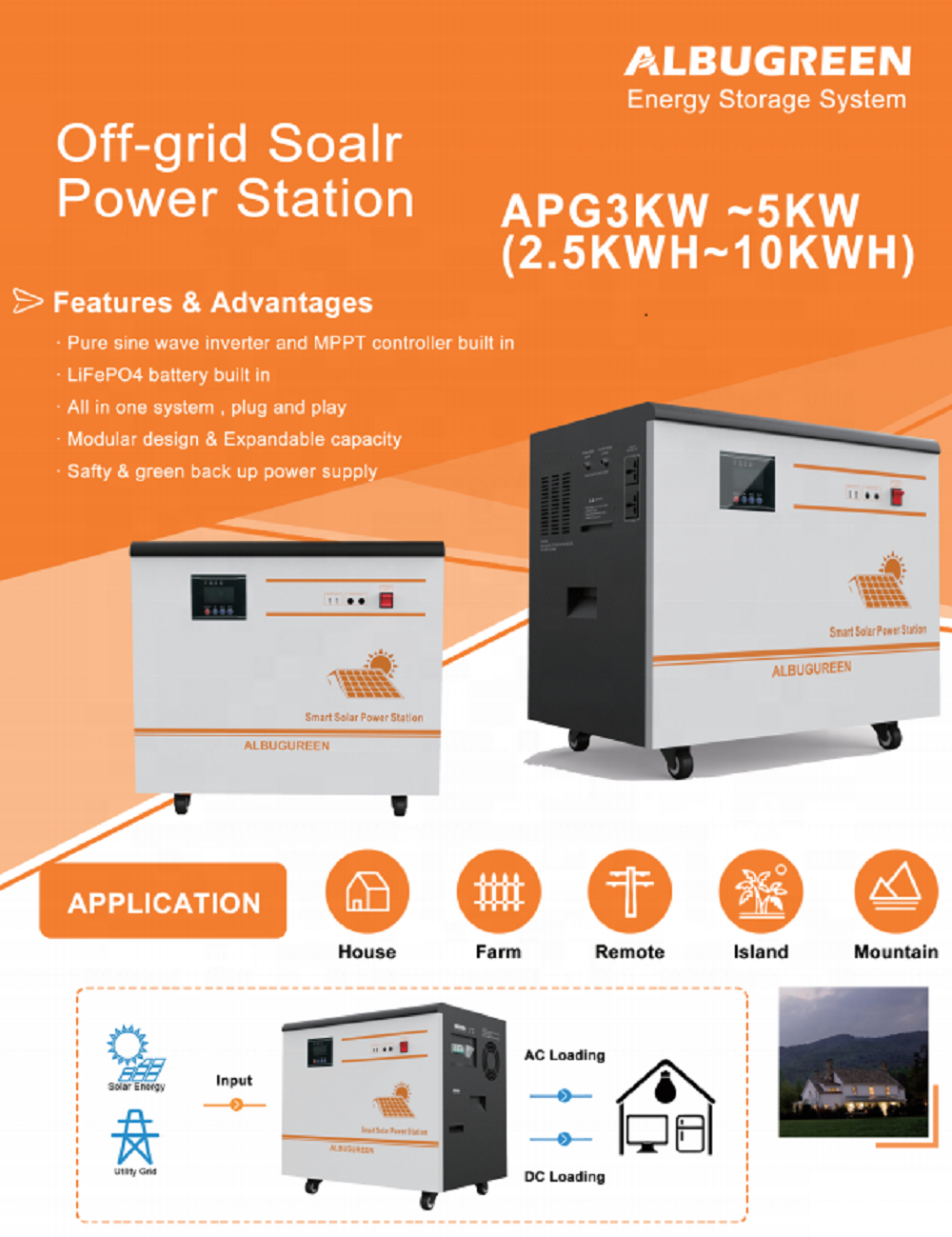 5kw high capacity portable power generator for camper