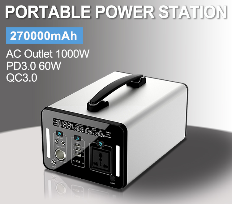 1000w wireless portable power station for the home