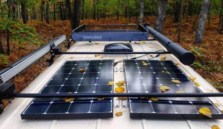 solar panels installation on roof 