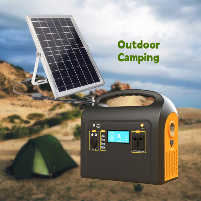 Charging Station Holder Power Bank Solar Power System Energy Storage Battery 500w Power Station With Solar Panels